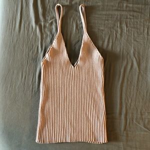 Forever 21 Ribbed V-neck Tank